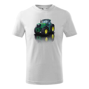 Tričko John Deere 6125R - dětské (Velikost: 110, Barva trička: Bílá)