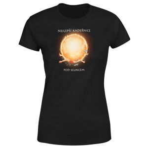 Tričko Nejlepší kadeřnice pod sluncem – dámské (Velikost: M, Barva trička: Černá)