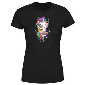 Tričko Unicorn kadeřnice – dámské (Velikost: S, Barva trička: Černá)