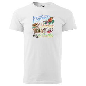 Pánské tričko Nejlepší veterinář  (Velikost: S, Barva trička: Bílá)