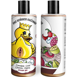 Vtipný sprchový gel – Voňavá kačenka (Vůně sprchového gelu: Čokoláda, chilli, limetka & malina)