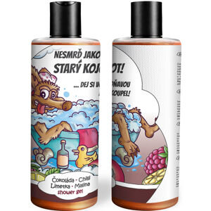 Vtipný sprchový gel – Jako kojot (Vůně sprchového gelu: Čokoláda, chilli, limetka & malina)