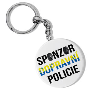 Klíčenka kulatá Sponzor dopravní policie