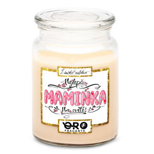 Svíčka Nejlepší maminka – pink (Vůně svíčky: Vanilka)