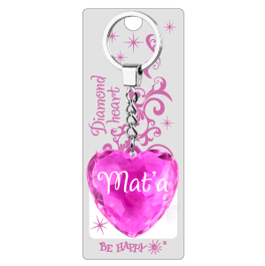 Přívěsek na klíče srdce se jménem - Marta
