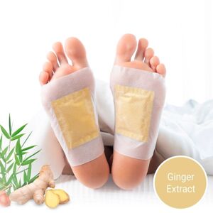 Detoxikační náplasti na nohy se zázvorem (10 kusů) - mírně poškozená krabice