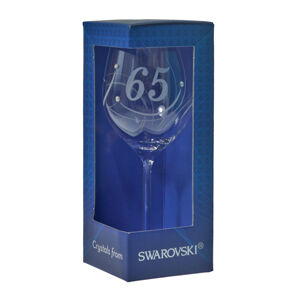 Výroční pohár na víno SWAROVSKI - K 65. narodeninám