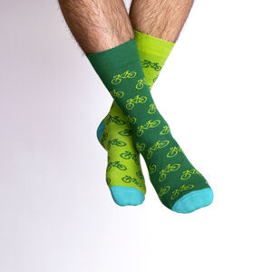 Ponožky kola - zelené