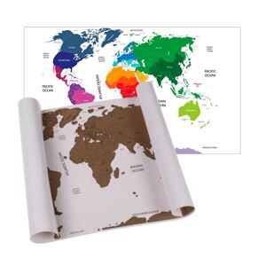 Stírací mapa světa (42 x 27 cm)