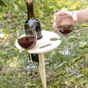 Venkovní skládací stolek na víno (mírně poškozená krabice)